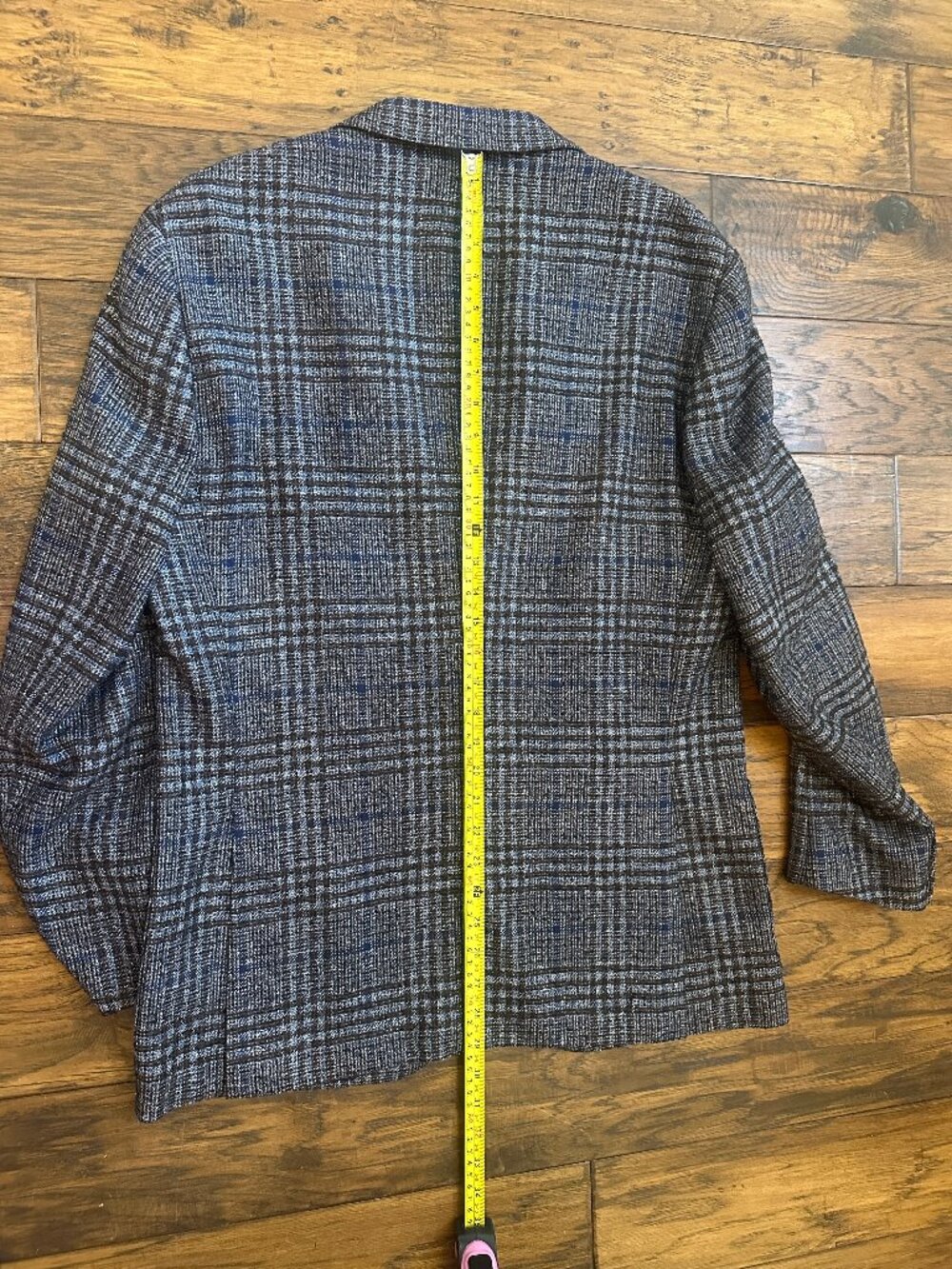 Corneliani Blue Brown Glen Plaid Sport Coat Blazer 52R/US 42R Wool Silk Cashmere - Picture 7 of 8